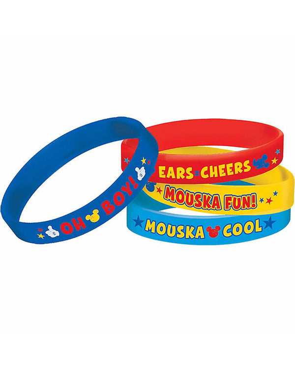 Disney Mickey Mouse Wristband Favours Pack of 4