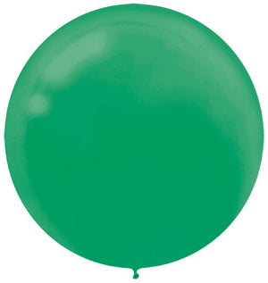 Festive Green 60cm Latex Balloons Pack of 4
