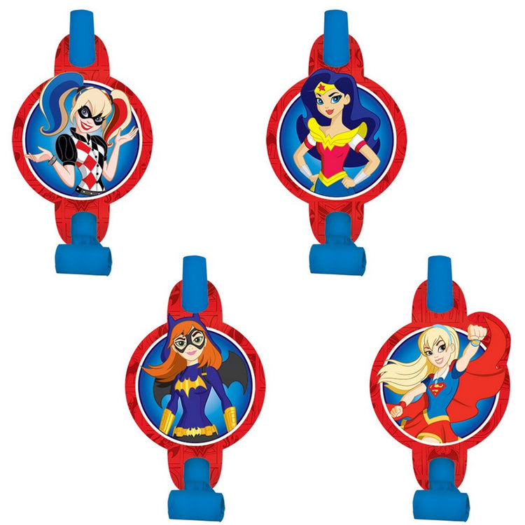 DC Super Hero Girls Party Blowers Pack of 8