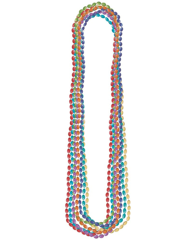 Rainbow Metallic Necklaces Pack of 8