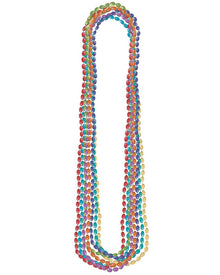 Rainbow Metallic Necklaces Pack of 8