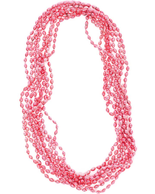 Metallic Pink Necklaces Pack of 8