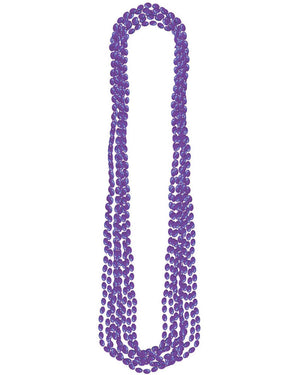 Purple Metallic Necklaces Pack of 8