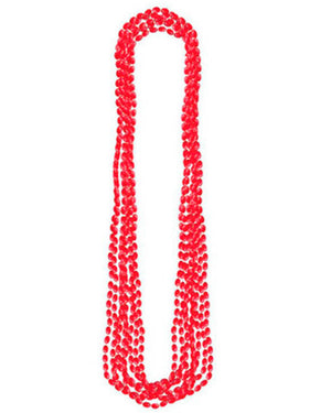 Red Metallic Necklaces Pack of 8