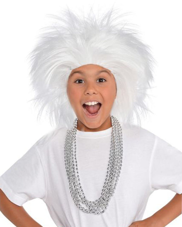 White Crazy Wig