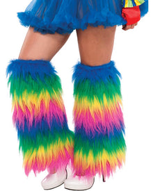 Rainbow Plush Leg Warmers
