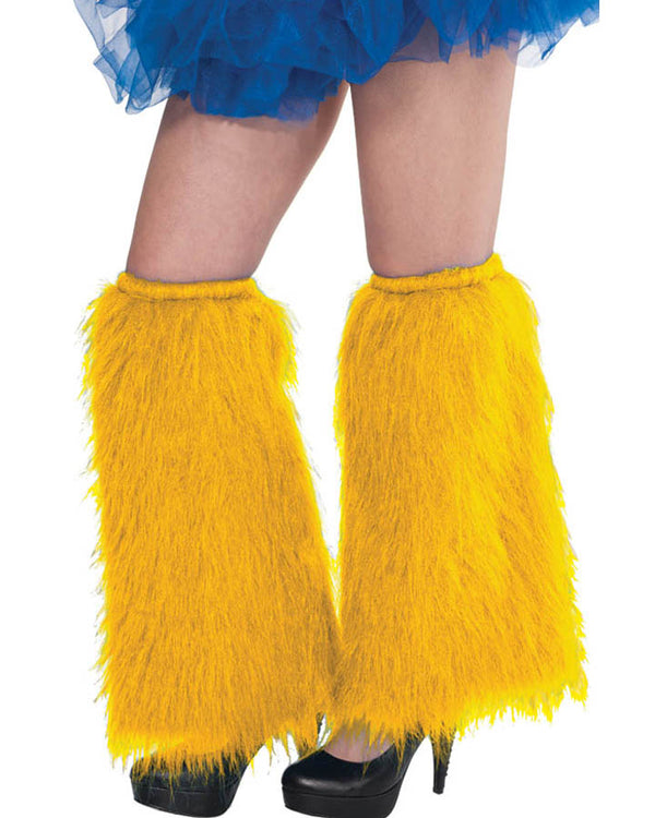 Yellow Plush Leg Warmers
