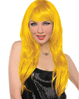 Glamorous Long Yellow Wig