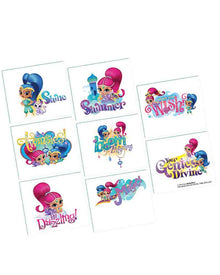 Shimmer and Shine Tattoo Favours Pack of 8