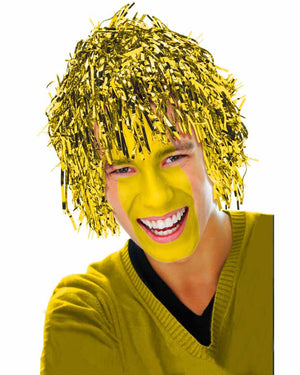 Fun Tinsel Gold Wig