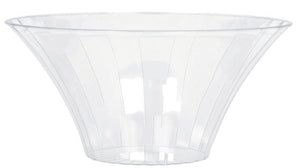 Flared Bowl Plastic Clear Small 18cm