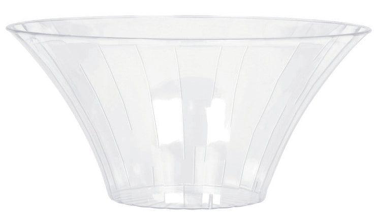 Flared Bowl Plastic Clear Small 18cm