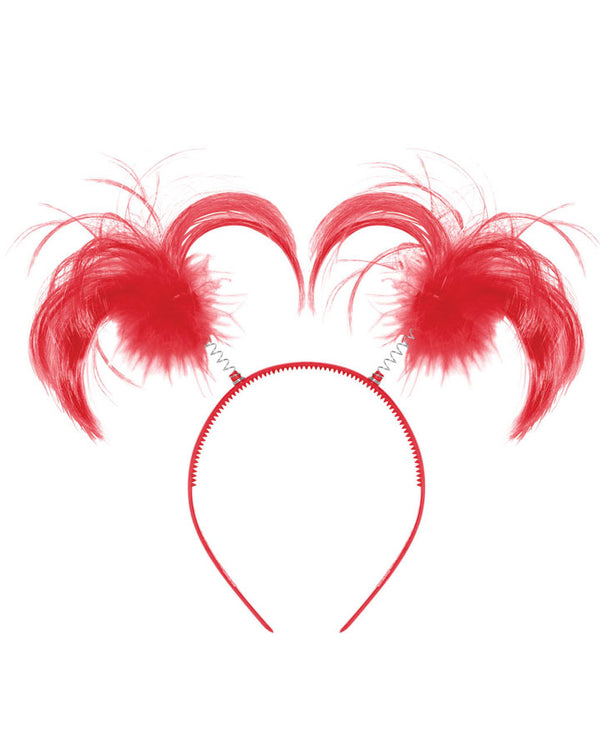 Red Ponytail Headbopper
