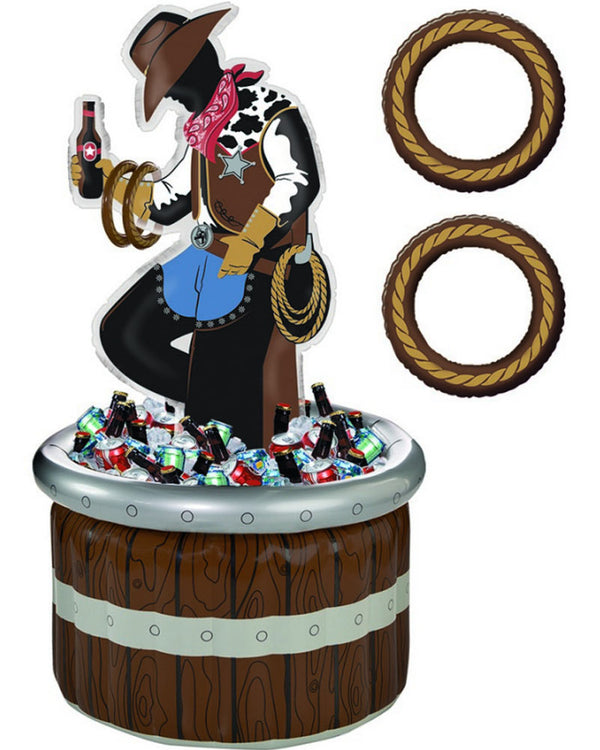 Inflatable Western Stand Up Cooler and Game