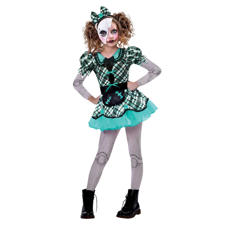 Dark Doll Girls Costume Kids Costume 10-12 Years