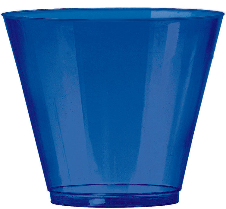 Big Party Pack 266ml Plastic Tumblers Bright Royal Blue Pack of 72