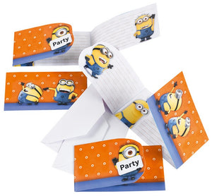Minions Party Invitations Pack of 6