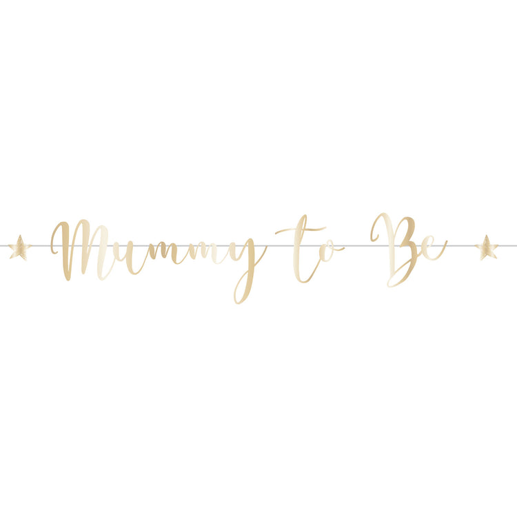 Ready To Pop Mummy to Be Foil Letter Banner 1.8m
