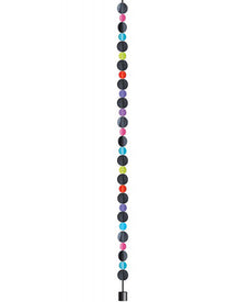 3D Dots Black Primary 180cm Balloon Tail Weight
