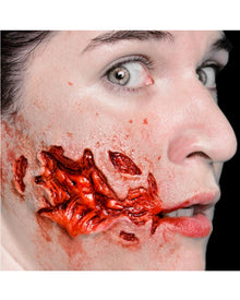 3D Gash Medium FX Appliance Transfer Prosthetic Wound For Halloween