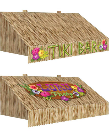 3D Tiki Bar Awning Wall Decoration
