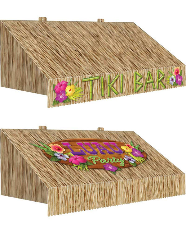 3D Tiki Bar Awning Wall Decoration