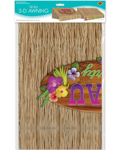 3D Tiki Bar Awning Wall Decoration