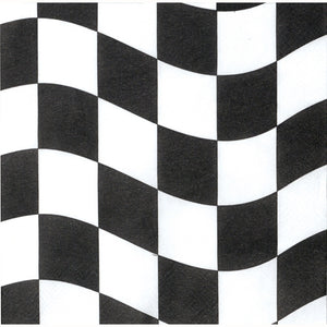 Black & White Check Beverage Napkins Pack of 18