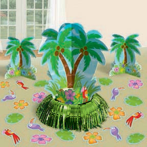 Summer Luau Palm Tree Table Decorating Kit Pack of 20