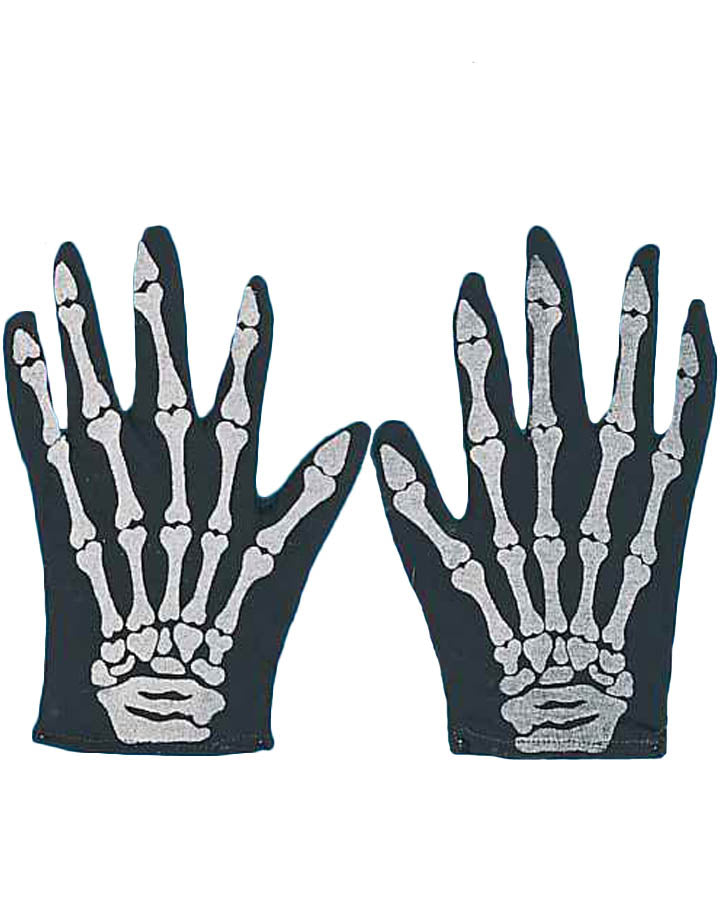Short Skeleton Gloves