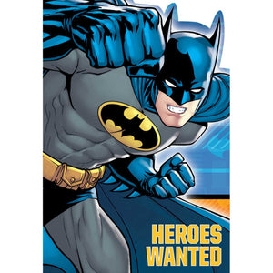 Heroes Wanted Batman Party Invitations Pack of 8