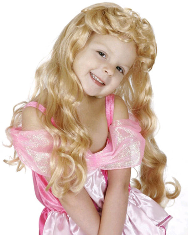 Disney Sleeping Beauty Girls Blonde Wig