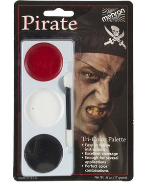 Mehron Tricolour Pirate Makeup Palette