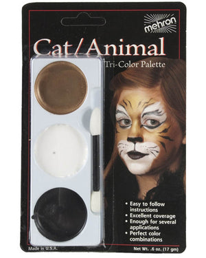Mehron Tricolour Cat and Tiger Makeup Palette