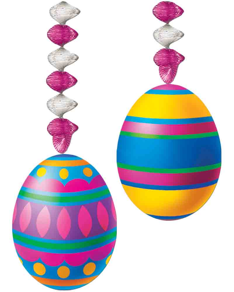Easter Egg Dangling Decorations Pack of 2