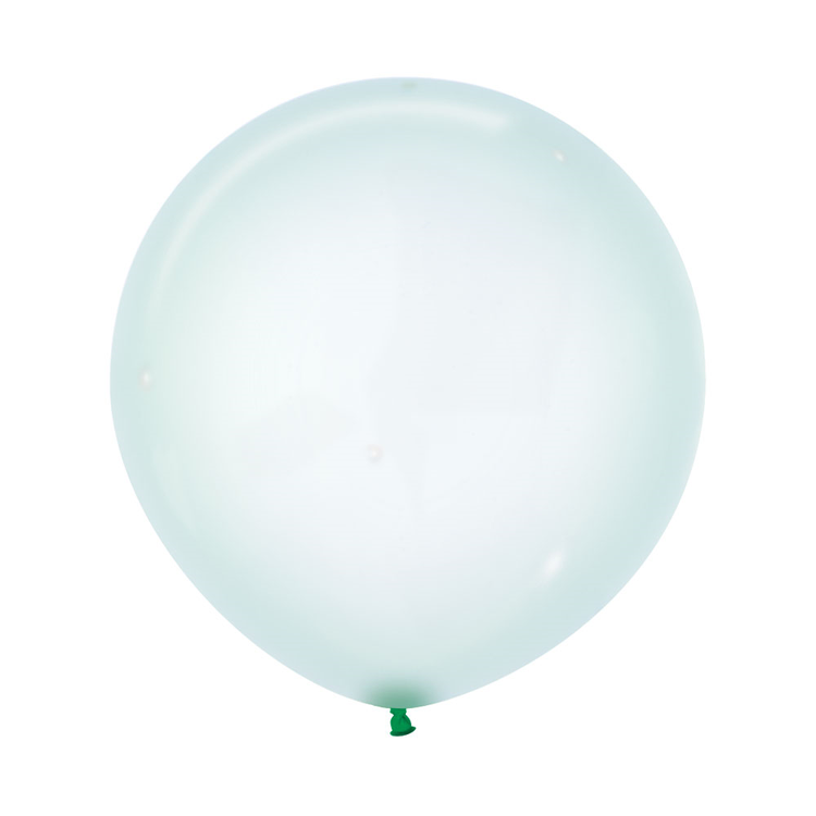 Sempertex 60cm Crystal Pastel Green Latex Balloons 331, 3PK Pack of 3