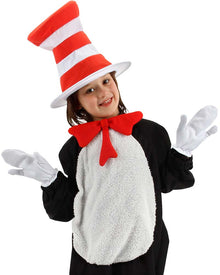 Dr Seuss Cat in the Hat Bowtie Gloves and Hat Kids Accessory Set