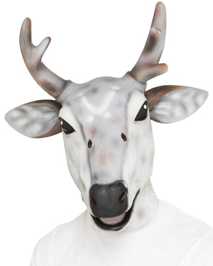 Reindeer Over the Head Latex Mask