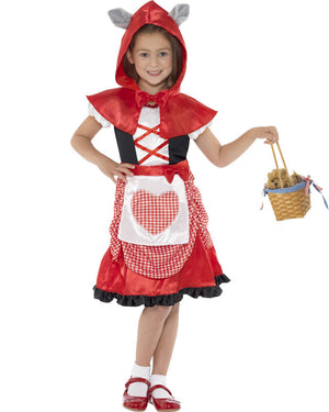Little Red Riding Hood with Ears Girls Costume