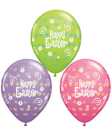 Easter Balloons with Polka Dots Pack of 25