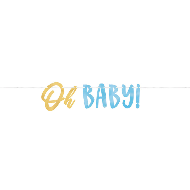 Oh Baby Boy Letter Banner