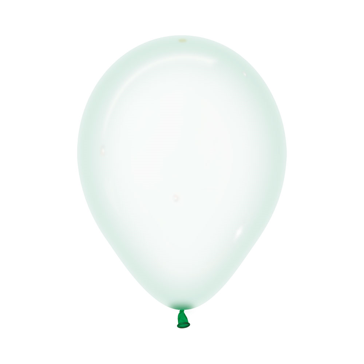 Sempertex 30cm Crystal Pastel Green Latex Balloons 331, 100PK