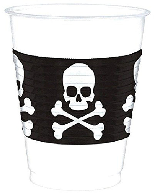 Skull and Crossbones 475ml Party Cups Pack of 25