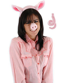 Pig Headband Nose and Tail Deluxe Set