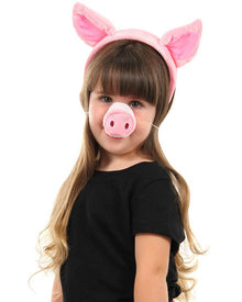 Pig Headband Nose and Tail Deluxe Set
