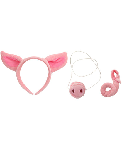 Pig Headband Nose and Tail Deluxe Set