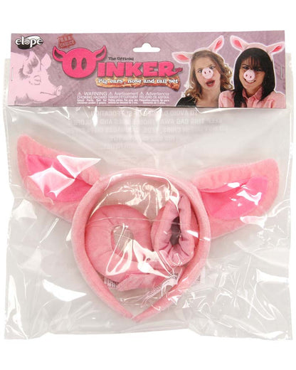 Pig Headband Nose and Tail Deluxe Set