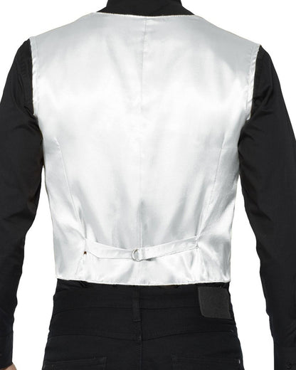 Silver Sequin Waistcoat