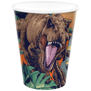 Jurassic Into The Wild 9oz / 266ml Paper Cups Pack of 8