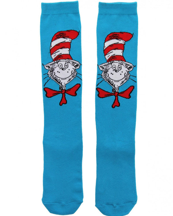 The Cat In The Hat Paws Knee High Costume Socks